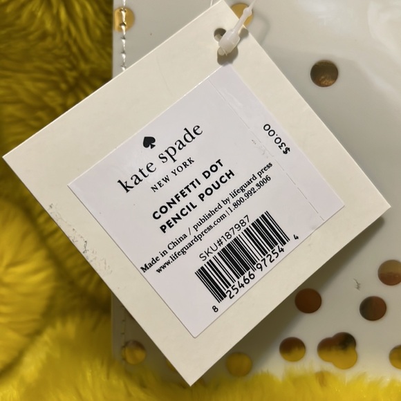 Kate Spade ♠️ Pencil ✏️ Pouch & Pen - Picture 7 of 8